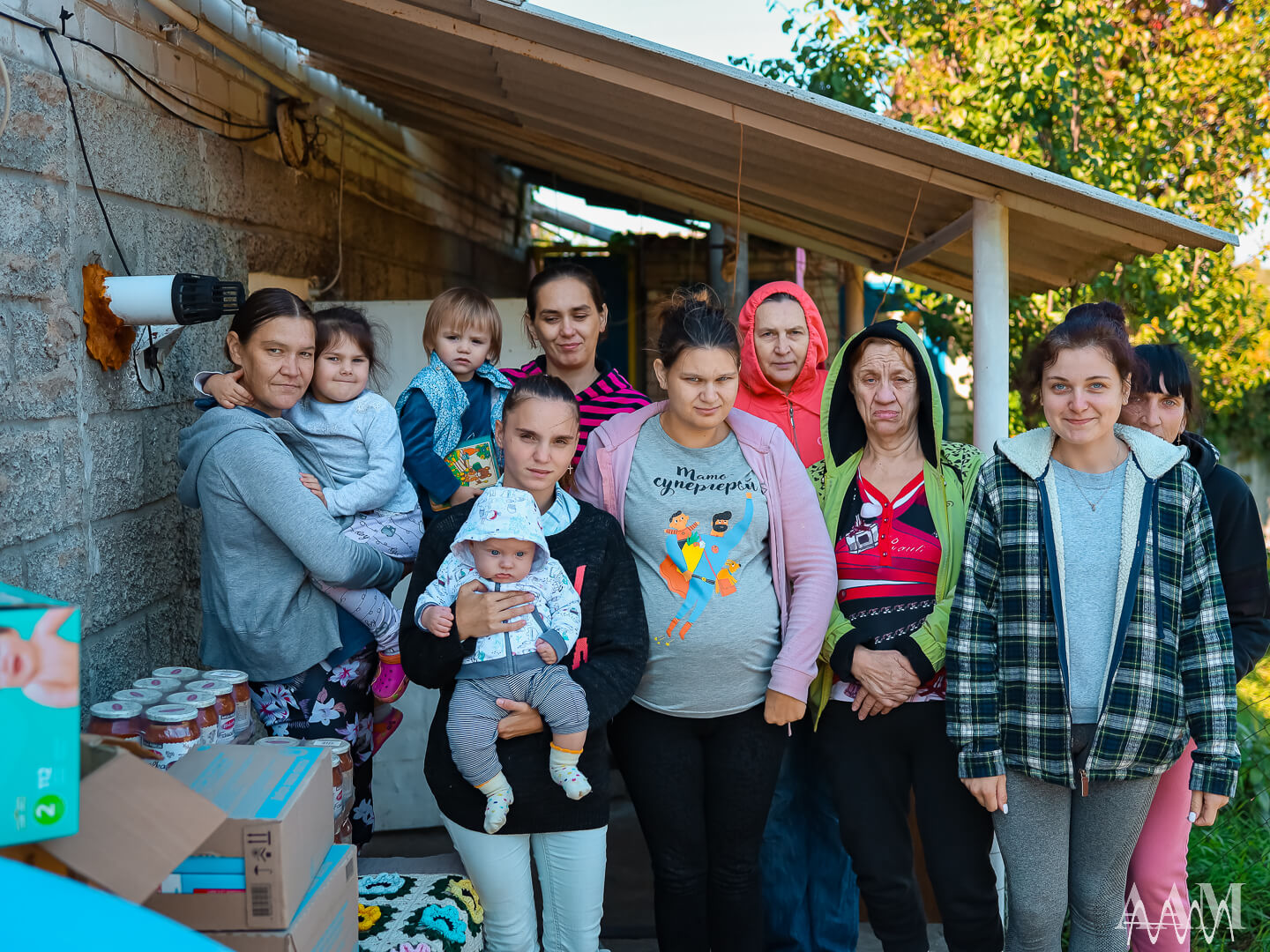 The AAM Foundation donated humanitarian aid to a center that helps women and children
