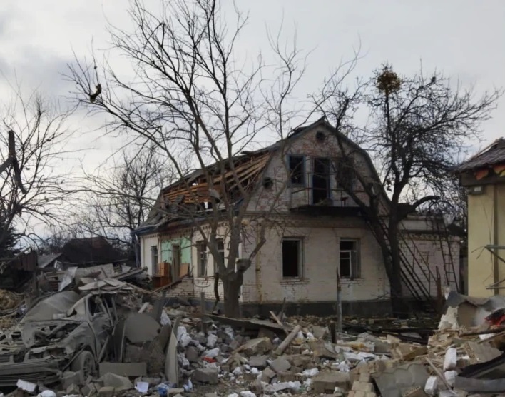 The village in Kyiv region was almost destroyed due to the fighting of enemy forces