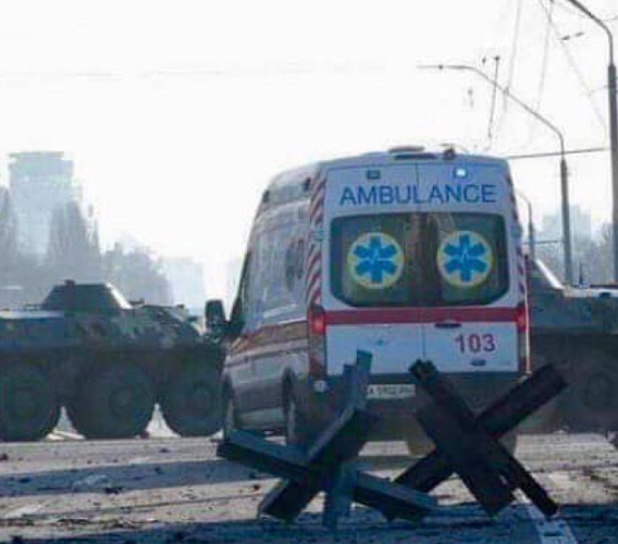 During the month of the war in Ukraine, the Russian occupiers damaged 117 hospitals and fired on 65 ambulances.