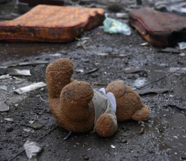 The brutality of modern warfare. 136 children were killed during the war in Ukraine